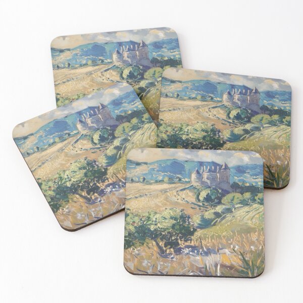 Item preview, French Château  - Classic Impressionist Landscape Art Painting designed and sold by CARRAANN.