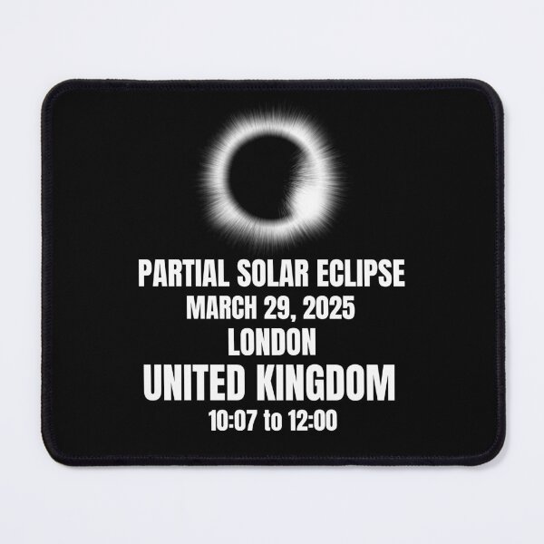 Item preview, Solar Eclipse on March 29 2025 London United Kingdom designed and sold by 87-Aesthetics.