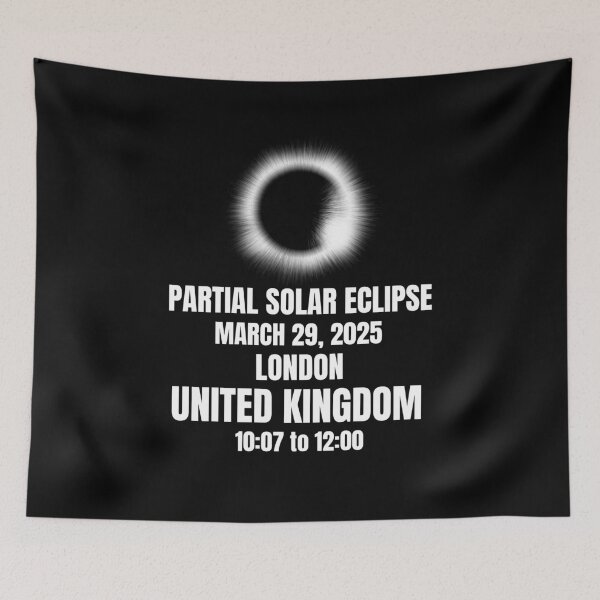 Item preview, Solar Eclipse on March 29 2025 London United Kingdom designed and sold by 87-Aesthetics.