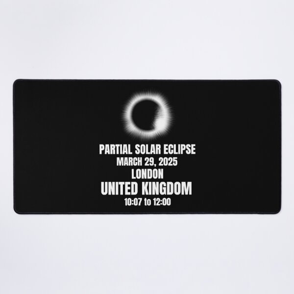 Item preview, Solar Eclipse on March 29 2025 London United Kingdom designed and sold by 87-Aesthetics.