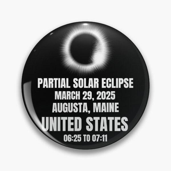 Artikelvorschau, Sonnenfinsternis 29. März 2025 Augusta, Maine, USA entworfen und verkauft von 87-Aesthetics.
