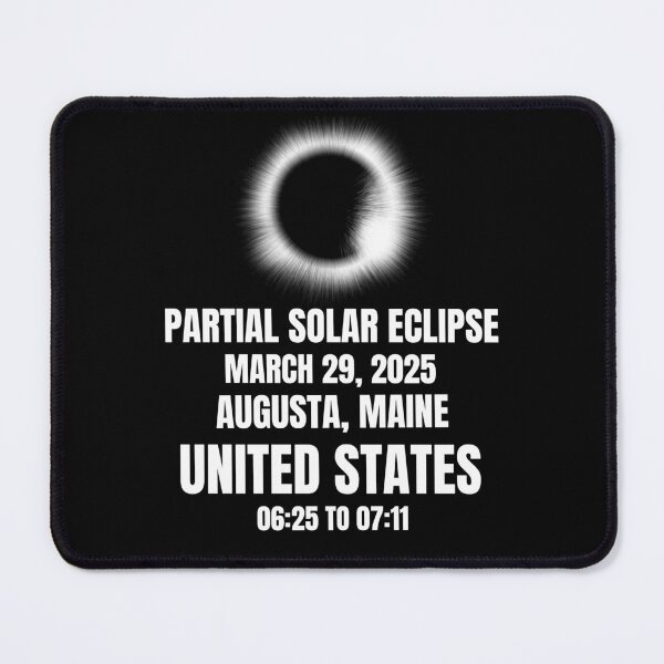 Item preview, Solar Eclipse March 29, 2025 Augusta, Maine, United States designed and sold by 87-Aesthetics.