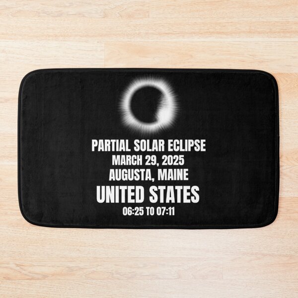Item preview, Solar Eclipse March 29, 2025 Augusta, Maine, United States designed and sold by 87-Aesthetics.