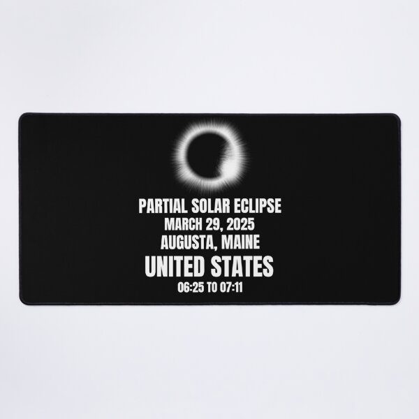 Item preview, Solar Eclipse March 29, 2025 Augusta, Maine, United States designed and sold by 87-Aesthetics.