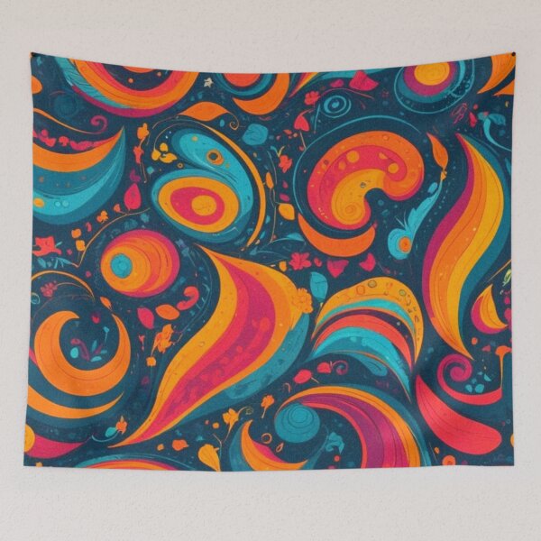 Item preview, A vibrant and energetic abstract pattern with a groovy vibe. designed and sold by adlkh.