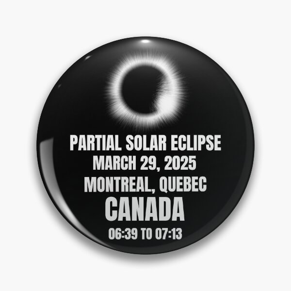 Artikelvorschau, Sonnenfinsternis 29. März 2025, Montreal, Quebec, Kanada entworfen und verkauft von 87-Aesthetics.