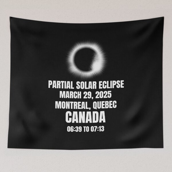 Item preview, Solar Eclipse March 29, 2025, Montreal, Quebec, Canada designed and sold by 87-Aesthetics.