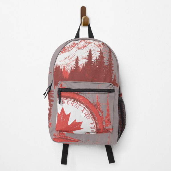 Item preview, True North Strong and Free | Compass + Wilderness (Gray) designed and sold by Print-opia.