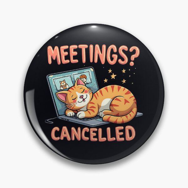 Item preview, Funny Cat Sleeping on Laptop - Meetings Cancelled designed and sold by Taans-Creation.