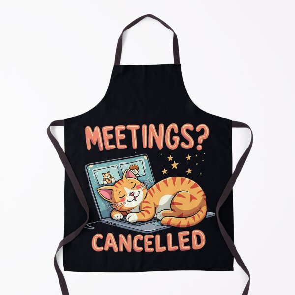 Item preview, Funny Cat Sleeping on Laptop - Meetings Cancelled designed and sold by Taans-Creation.