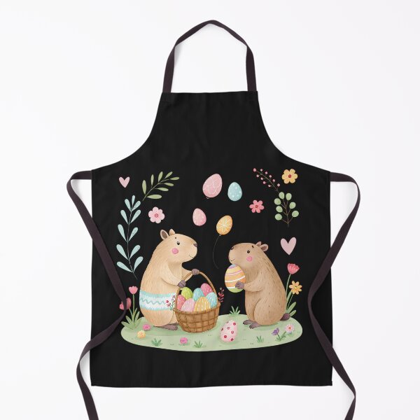 Item preview, A0669 Easter capybara Easter capybara clipart, Easter animal clipart, spring holiday illustration, cute capybara art, festive Easter designed and sold by angieart68.