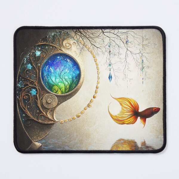 Item preview, "Mystical Harmony of the Celestial Fish" designed and sold by bloorose.
