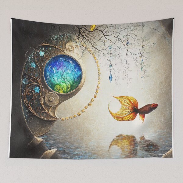 Item preview, "Mystical Harmony of the Celestial Fish" designed and sold by bloorose.