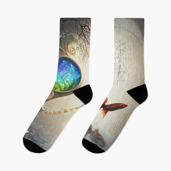 Item preview, "Mystical Harmony of the Celestial Fish" designed and sold by bloorose.