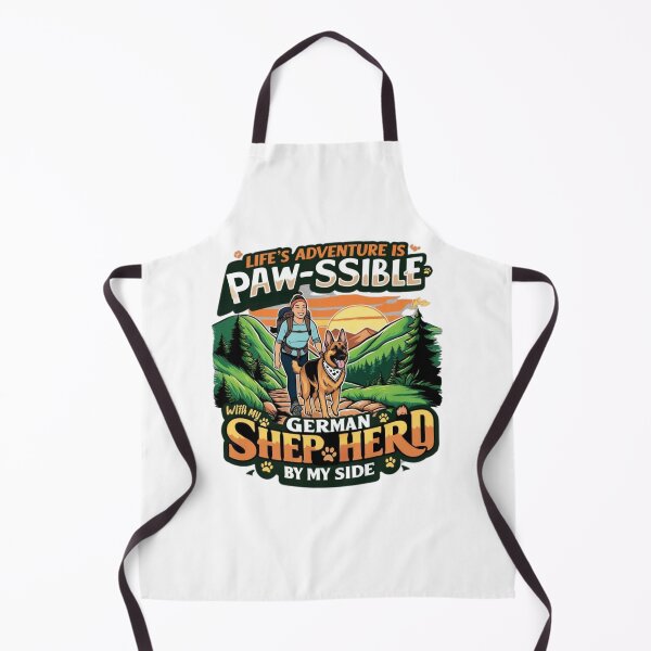 Item preview, Life’s Adventure is Paw-sible – German Shepherd Hiking Design designed and sold by bannzy.