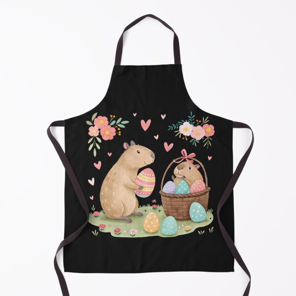 Item preview, A0669 Easter capybara capybara clipart, Easter animal clipart, spring holiday illustration, cute capybara art, festive Easter designed and sold by angieart68.