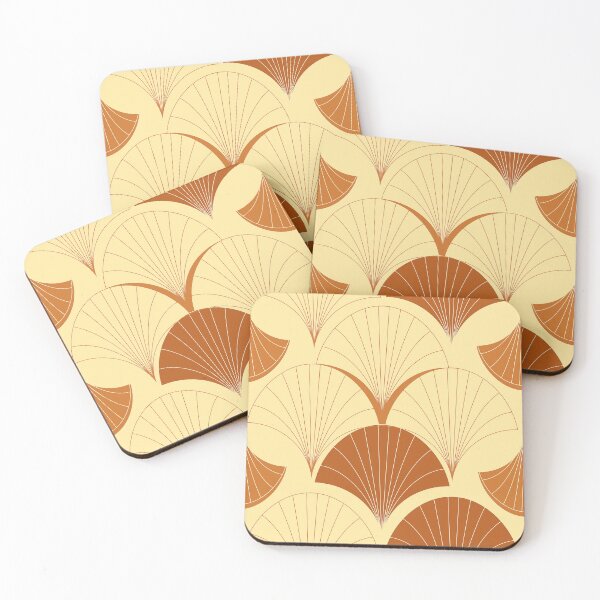 Item preview, Asian Art Deco Mousse And Buttercream Fan Pattern  designed and sold by DEC02.