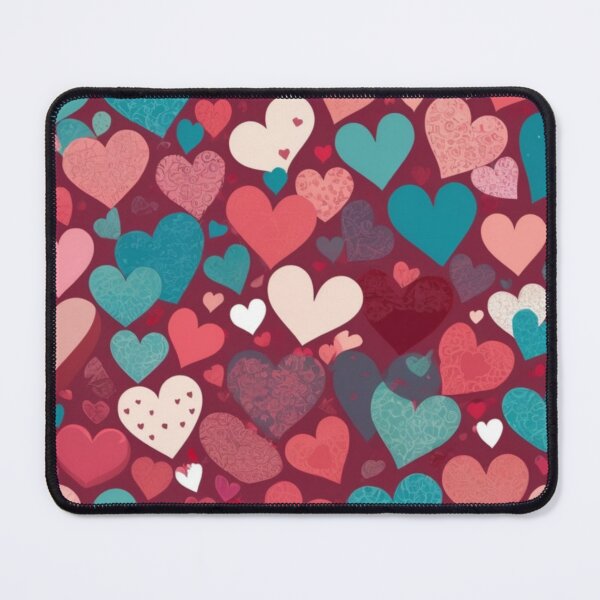 Item preview, Adorable pink and purple hearts in a delightful pattern designed and sold by adlkh.
