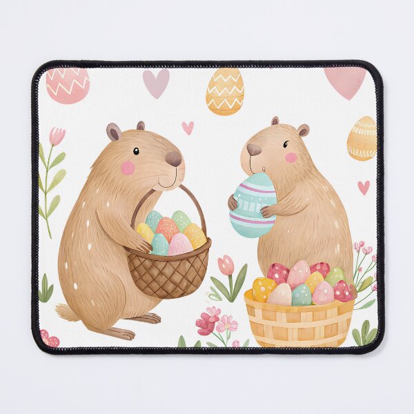 Item preview, A0669 Easter capybara Easter capybara clipart, Easter animal clipart, spring holiday illustration, cute capybara art, festive Easter designed and sold by angieart68.
