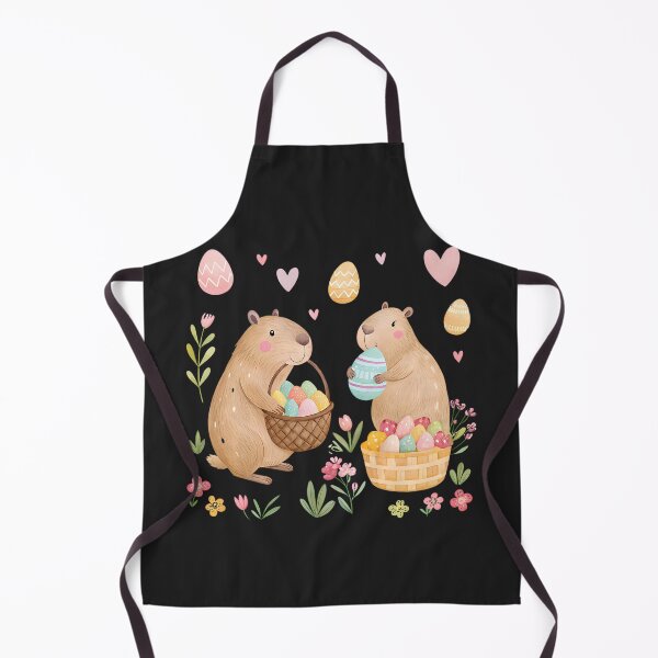 Item preview, A0669 Easter capybara Easter capybara clipart, Easter animal clipart, spring holiday illustration, cute capybara art, festive Easter designed and sold by angieart68.