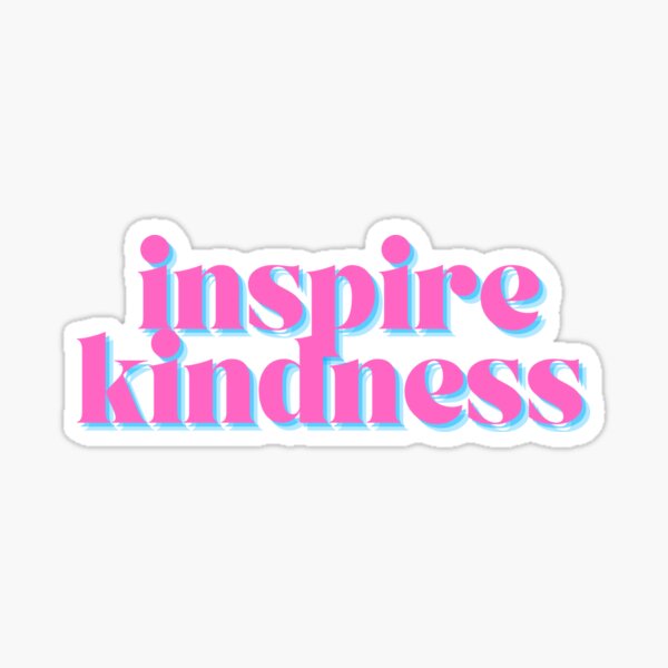 Artikel-Vorschau von Freundlichkeit inspirieren – rosa und blau, designt und verkauft von scholar stickers.