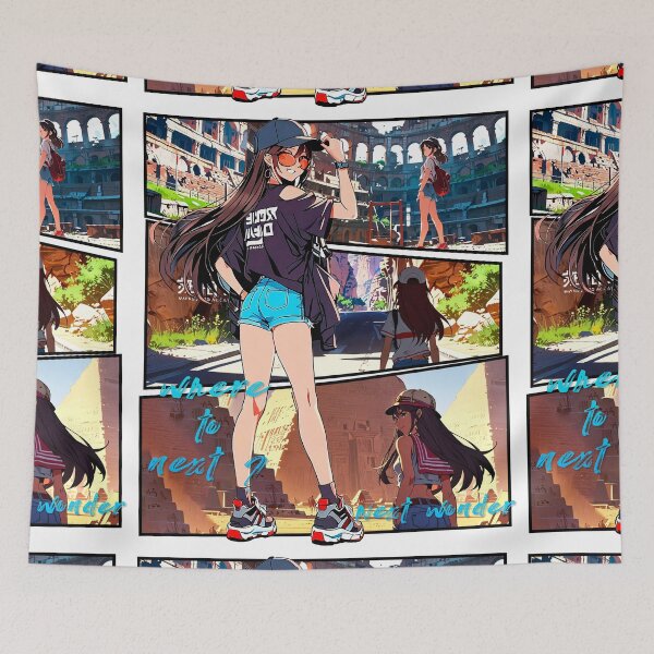 Item preview, trip to Anime Sticker, poster Travel to the next wonder of the modern world and take a photo of it. designed and sold by UrbanTRIP.