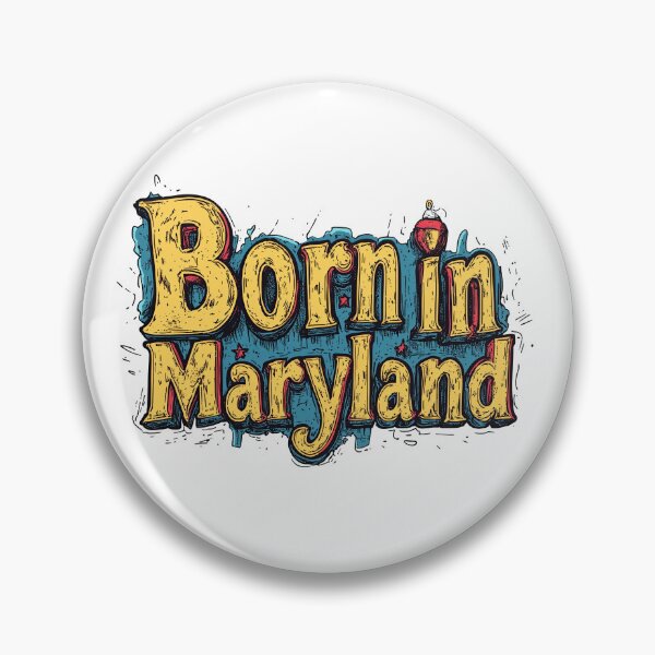 Item preview, Born In Maryland - Gone Fishing designed and sold by OriginalBeerCat.