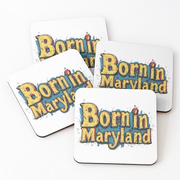 Item preview, Born In Maryland - Gone Fishing designed and sold by OriginalBeerCat.