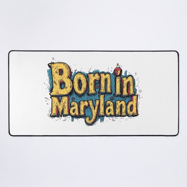 Item preview, Born In Maryland - Gone Fishing designed and sold by OriginalBeerCat.