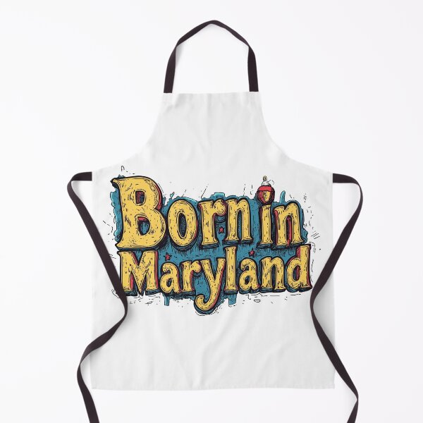 Item preview, Born In Maryland - Gone Fishing designed and sold by OriginalBeerCat.