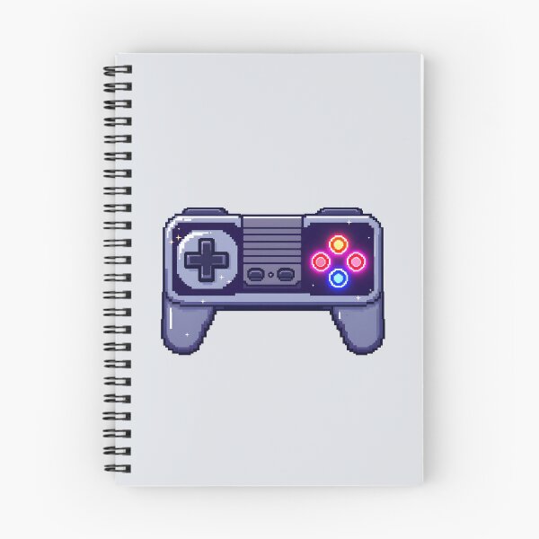 Item preview, Retro Pixel Game Controller With Glowing Buttons designed and sold by Jollys-ArtShop.