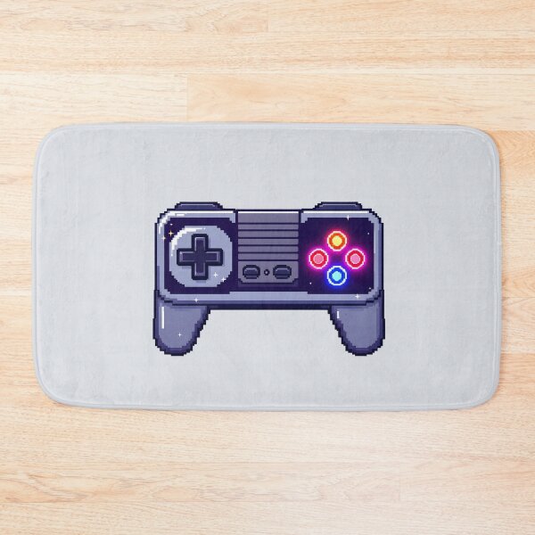 Item preview, Retro Pixel Game Controller With Glowing Buttons designed and sold by Jollys-ArtShop.