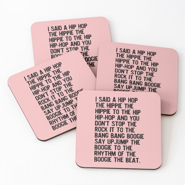 Item preview, Hip-Hop Lyric Wall Art - "Rapper’s Delight" Retro Typography Print designed and sold by HoneymoonHotel.