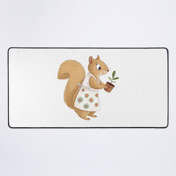 Item preview, A0671 Woodland Green Thumb gardening clipart for kids, forest animal illustrations, high-resolution nature art, transparent background designed and sold by angieart68.