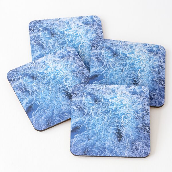 Item preview, Turquoise-Blue And White Foam Ocean Surf Pattern designed and sold by DEC02.