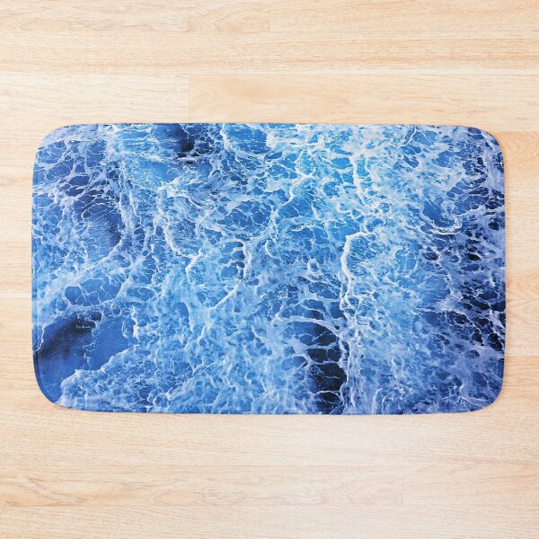 Item preview, Turquoise-Blue And White Foam Ocean Surf Pattern designed and sold by DEC02.