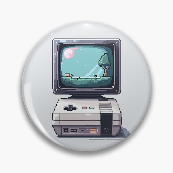 Item preview, Retro Pixel Gaming Setup designed and sold by Jollys-ArtShop.