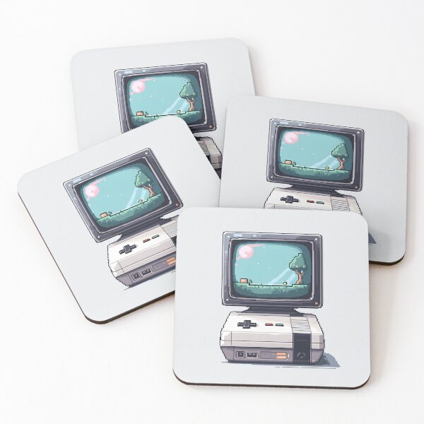Item preview, Retro Pixel Gaming Setup designed and sold by Jollys-ArtShop.