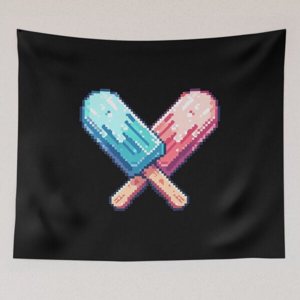 Item preview, Just Pink Ice&Cyan Cream Bars designed and sold by Fontible.