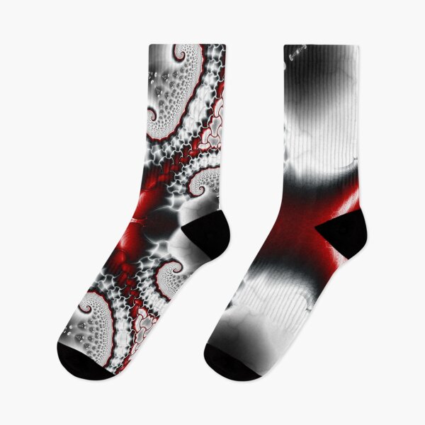 Item preview, "Fractal Symphony: Red and White Harmony" designed and sold by bloorose.