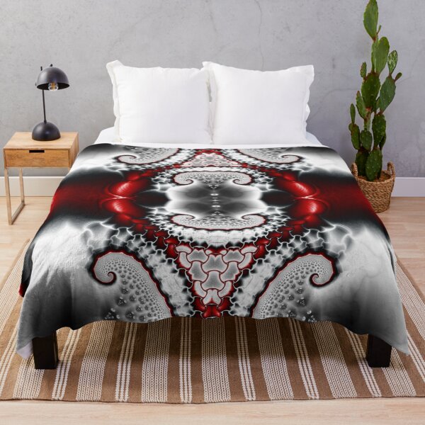 Item preview, "Fractal Symphony: Red and White Harmony" designed and sold by bloorose.