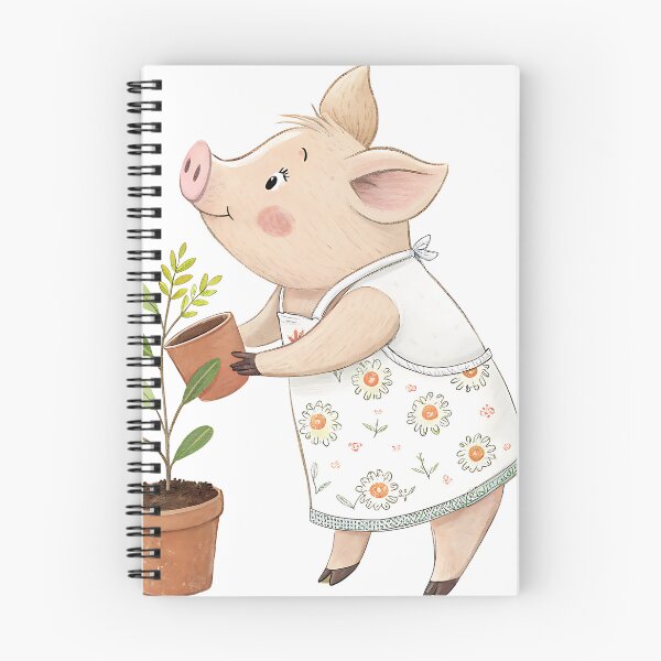 Item preview, A0671 Woodland Green Thumb gardening clipart for kids, forest animal illustrations, high-resolution nature art, transparent background designed and sold by angieart68.