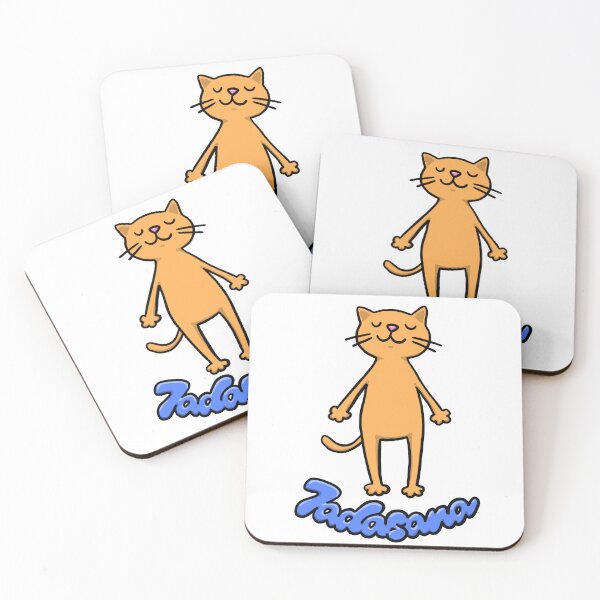Artikelvorschau, Tadasana Berghaltung Yoga Katze entworfen und verkauft von squigglypaw.