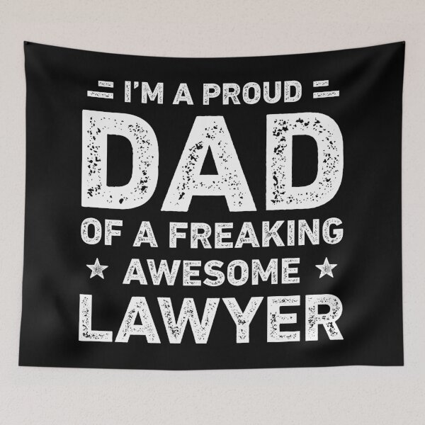 Item preview, Proud Dad Of A Freaking Awesome Lawyer Funny Lawyer designed and sold by RareBunny.