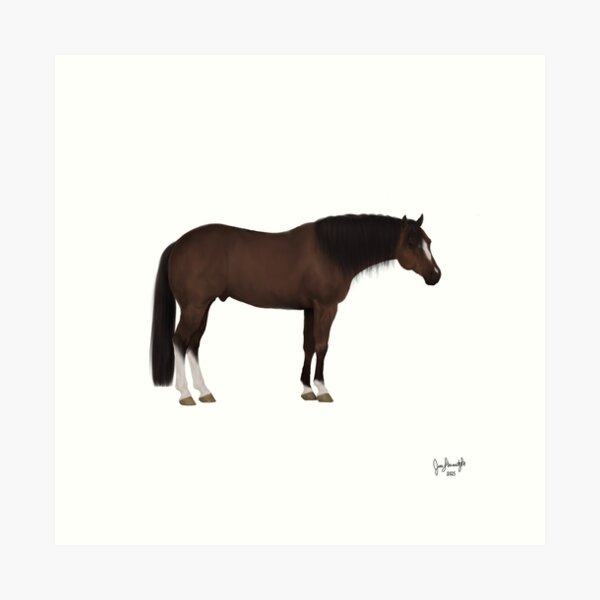 Aperçu de l'œuvre Quarter Horse bai créée et vendue par Jesse Mantzke.