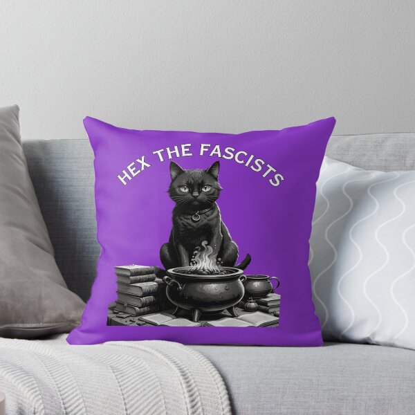 Item preview, Hex the Fascists: Cat Edition designed and sold by VeryGoodFiber.