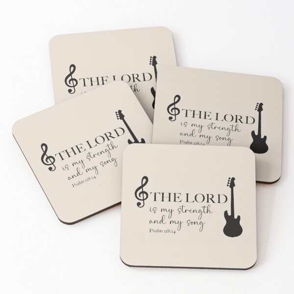Item preview, The Lord is my Strength and my Song - Psalm 118 verse 14 designed and sold by simplydesignart.