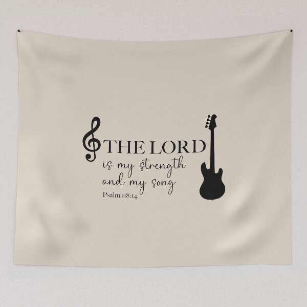 Item preview, The Lord is my Strength and my Song - Psalm 118 verse 14 designed and sold by simplydesignart.