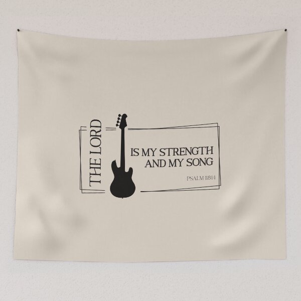 Item preview, The Lord is my Strength and my Song - Psalm 118 verse 14 designed and sold by simplydesignart.