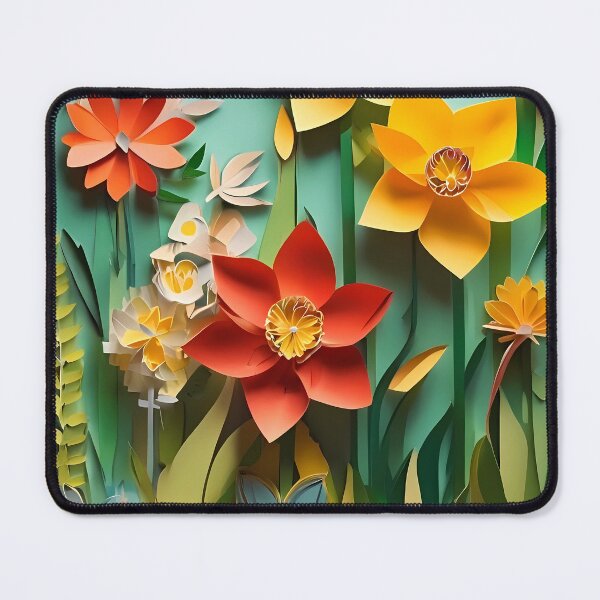 Item preview, Papercut Floral Illustration | Elegant Flower Design | Intricate Paper Cut Art | Whimsical Nature-Inspired Paper Art designed and sold by PaintedPixels01.